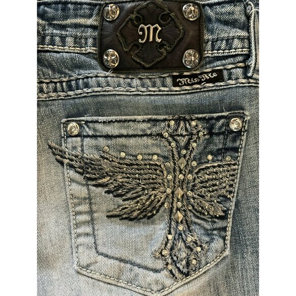 Miss Me Women's Blue Boot Cut Jeans - Picture 6 of 10